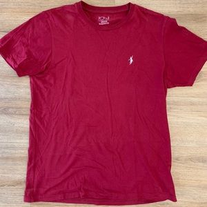 Poler burgundy embroidered Tshirt. Men’s M